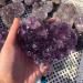 9cm-10cm Natural Crystal Craft Heart Shaped Stone Amethyst geode 1pc Chakra Reiki Balancing - Buy Online on GoSupps.com