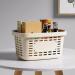 Portable Shower Basket Sundry Storage Basket Plastic Tote Storage Basket for Holding Soap Shampoo Cosmetics Bathroom Gym(Beige) - Buy Online on GoSupps.com
