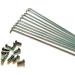 10 x 264MM Stainless Steel Bicycle Spokes with Nipples for 26inch/700C Wheels - High Strength Mountain & Road Bike Spokes - Buy Online on GoSupps.com