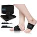 Arch Support Sleeves for Flat Feet Adjustable Arch Compression Bands with Removable Arch Support Inserts for Plantar Fasciitis Relief Fallen & High Arch Feet Pain Relief - Black