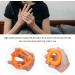 Hand Grip Strengthener & O-Ring Finger Exerciser - Orange 50 lbs & 11 lbs Stretcher for Arthritis Recovery | International Shipping Available - Buy Online on GoSupps.com