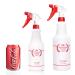 2 Pack 32 Oz Heavy Duty Plastic Spray Bottles - Red | All-Purpose Sprayer for Cleaning, Planting, Pet Care | Leak Proof, Adjustable Nozzle - Buy Online on GoSupps.com