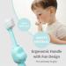 cosmama Kids Toothbrush: Fun Hippo-Shaped Soft Bristles Manual Toothbrush for Ages 2-6 - Blue | 360 Degree Cleaning, Perfect Gift for Kids - Buy Online on GoSupps.com