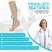 Acwoo Compression Stockings for Men & Women | Medical Knee Socks | 2 Pairs Black & Beige | Thrombosis Compression Socks - Buy Online on GoSupps.com