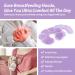 NEWGO Breast Ice Pack 2 Pack - Hot Cold Therapy Gel Pads for Nursing Mothers - Pain Relief After Breast Surgery - Mastitis Relief - Soft Plush Backing (Purple) - Buy Online on GoSupps.com