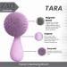 Buy ZAQ Tara Sonic Facial Cleansing Brush - Silicone Face Scrubber with Soft Bristles | Remove Dead Skin & Makeup | 6 Colors for All Skin Types - International Shipping Available - Buy Online on GoSupps.com