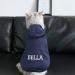 Personalized Pet Hoodie - Soft Navy Blue Sweater for Dogs with Hat | Custom Photo & Text - Buy Online on GoSupps.com