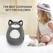 JOYRAVO Kids Travel Pillow - 2-in-1 Deformable U-Shaped Neck Pillow with Plush Husky Gray Husky Design for Comfy Sleep on Airplanes, Cars, and Travel - Buy Online on GoSupps.com