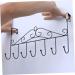 STOBAZA Office Coat Hanger 7 Over Door Towel Mounted Hooks Cloth Hanging Holder Clothes Hook Coat Rack No Trace Kitchen Hanger Black 43.00X23.00X5.00CM - Buy Online on GoSupps.com