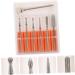 POPETPOP 1set Grinding Head Set Nail Art Drill Bits Xmas Nail Drill Bits Nail Grinding Heads Under Nail Cleaner Tool Rotary Tool Bits Manicure Drill Bit Pedicure Tungsten Steel Head - Buy Online on GoSupps.com