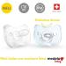 Soft Silicone Pacifier Set - Size 1 Light Blue & Transparent - 2 Pack for Newborns | International Shipping Available - Buy Online on GoSupps.com