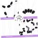 PLAFOPE 100pcs Eye Shadow Stick Eyeshadow Sticks Eyeshadow Applicator Pads Makeup Eyeshadow Emulsion Black 7.5x0.5cm Black - Buy Online on GoSupps.com