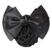 Fliyeong Women Pro Bow Barrette Hair Clip Cover Bowknot Bun Snood Hairnet Hair Accessory Practical and Popular