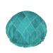 Moslion Argyle Reusable Shower Cap Abstract Design Teal Turquoise Geometric Plaid Pattern Modern Chic Large Shower Cap Shower Hair Cap  Bath Cap  Hair Cover for Women Long Hair a132