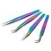 4PCS Tweezers Set  Diamond painting tools Upgraded Anti-Static Stainless Steel Curved of Tweezers for Diamond painting  Electronics  Laboratory Work  Jewelry-Making  Craft  Soldering  etc.