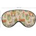 Llama Desert Cactus Sleep Mask - Adjustable Strap Eye Cover for Sleeping and Travel - Blocks Light for Night Naps - Men and Women - Buy Online on GoSupps.com
