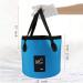 2 Pack Collapsible Buckets Camping Water Storage Container 5 Gallon(20L) Portable Folding Bucket Wash Basin for Traveling Hiking Fishing Boating Gardening(Blue) - Buy Online on GoSupps.com