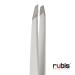 Rubis Classic Slanted Tweezers for Precision Eyebrow & Hair Removal | Emoji Collection 1K105E | Switzerland-Made, Stainless Steel, White - Buy Online on GoSupps.com