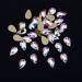 Tisslan 100pcs Crystal AB Foiled Pear Shape Flatback Rhinestone Set for Nail Art Decorations - DIY Supplies - Buy Online on GoSupps.com