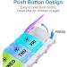 Easy Open Large 7 Day Pill Box Organizer - Twice a Day AM PM Vitamin Case with Push Button, Arthritis Friendly Rainbow Design - Buy Online on GoSupps.com