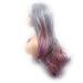 Xiweiya 24" Multi-Color Lace Front Wig - Ombre Grey to Purple Rainbow Heat Resistant Perfect for Parties & Drag Queens - Buy Online on GoSupps.com