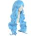 MapofBeauty 28 Charming Women Side Bangs Long Curly Synthetic Wig - Sky Blue - Buy Online on GoSupps.com