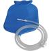 Enema Bag Kit for Colon Cleansing - 4 Quart Open Top with Platinum Cured Silicone Hose - Blue - Buy Online on GoSupps.com
