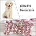 3 Pcs Pet Bone Pendant Necklaces Pet Pearl Alloy Neck Straps Shiny Rhinestone Pendant Collars for Pet Clothing Accessories - Buy Online on GoSupps.com