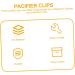Stobok 10-Pack Duck Beak Pacifier Clips Durable Baby Belt Clips for Clothes & Trousers International Shipping Available - Buy Online on GoSupps.com