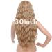 Sangrui Long Curly Blonde Lace Front Wig - 75 cm Natural Wavy Cosplay Hair for Women - Buy Online on GoSupps.com
