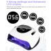 220W LED/UV Nail Dryer Lamp - 57 LED Lights 10/30/60/99S Timer Infrared Sensor & LCD Display - Perfect for Gel Nails Fingernails & Toenails - Buy Online on GoSupps.com
