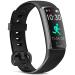 Livikey Fitness Tracker, Activity Tracker with Heart Rate Monitor & Sleep Monitoring, IP68 Waterproof Pedometer, Calorie Counter, Health Fitness Watch for Sports Workout, Step Tracker for Women Men Black