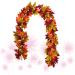 Zerodeko 2 Pcs Simulated Maple Leaf Rattan Pine Cones Hanging Vine Silk Flower - Buy Online on GoSupps.com