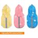 Shop BPS Waterproof Rain Jacket for Pets - Hooded & Durable for Small to Large Dogs - 100% Polyester - S Rosa 2 - Buy Online on GoSupps.com