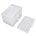 Oukens clear plastic jewelry box nail art ornament storage box 5 lay transparent classification tool box for manicure jewelry small fishing equipment
