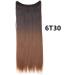 Natural wig piece one piece long straight hair high temperature silk fish line hair extension piece chenghuax (Color : 6T30 Size : 16) - Buy Online on GoSupps.com