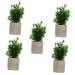 TOPBATHY False Green Plant 5 Pcs Simulated Potted Plant Pulp Potted Plants Household Fake Trees Artificial As Shownx5pcs 21.5x8cmx5pcs