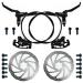 ROADNADO Hydraulic Disc Brakes Set for Mountain Bike Hydraulic Disc Brakes, Front 800mm Rear 1400mm MTB Hydraulic Brake Set, Aluminum Alloy Oil Brake- High Braking Compatibility for Universal MTB RightFront + LeftRear +160mm Disc 1 pair