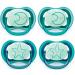 Philips Avent Ultra Air Night Pacifiers for Babies 6 to 18 Months Pack of 4 Includes Sterilization Box 6-18 M Uni Mix