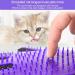 Cat Gloves & Brushes for Feline Care | Silicone Washing Glove for Cats & Dogs - Purple & Violet - Buy Online on GoSupps.com