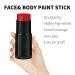 Black White Red Face Body Paint Stick - Halloween Clown Makeup Kit for Adults & Kids | Cosplay Zombie Vampire Effects & Special SFX Costumes - Buy Online on GoSupps.com