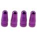 Wowlife 4X Bike Bicycle Road Racing Colour Presta Valve Cap Dust Covers (Purple)