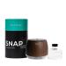 SnappyScreen SNAP Wellness Touchless Mist Hand Sanitizer Device (Woodgrain) + Cartridge (Day at the Spa - Cucumber Honey and Sweet Aromatherapies)