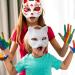 Vicasky Cat Masks - 2 Pack Empty White Animal Masks for Cosplay & Dance Parties - Unsumed Half-Sighted Self-Paintable Masquerade Masks - Buy Online on GoSupps.com
