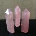 ABUZIV Natural Rose Quartz Crystal Stick - 7-8cm Healing Column Pillar & Pendulum for Spiritual Wellness - Buy Online on GoSupps.com