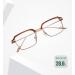Square Metal Frame Blue Light Blocking Glasses for Men & Women | Anti UV Ray Computer & Reading Glasses - Rose Gold Tea - 53mm - Buy Online on GoSupps.com