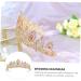 1pc Crystal Crown Alloy Tiara Hair Jewelry Fashion Hair Band Elegant Headwear Alloy Headband Rhinestone Tiara Wedding Headwear Headband for Women Hair Accessories for 16x16x6cm Assorted Color 1 - Buy Online on GoSupps.com