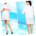 FRCOLOR Men's Hair Dyeing Clothing Actually Easy Clean Stylist Coat Cover While Vests Running Vest Men's Hair Dye Short Sleeve Woman Hair Dyeing Clothing Zip Jacket - Buy Online on GoSupps.com