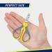 Professional Wepet Claw Scissors for Pets | Safe & Spicy Gray/Bumblebee Yellow | Ideal for Cats Dogs Kittens & Small Animals - Buy Online on GoSupps.com