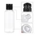 Shekure 2 oz Clear Plastic Travel Size Bottles Set of 30 - Flip Cap, Perfect for Liquids, Toiletries, Shampoo, Lotion, Conditioner - Buy Online on GoSupps.com